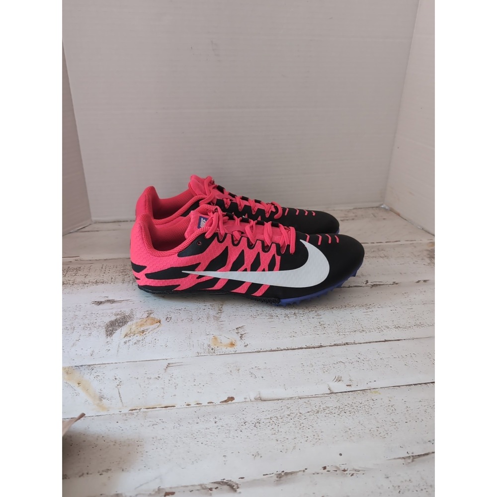 Nike Zoom Rival S 9 Black Solar Red Women's Size 9 with Spikes